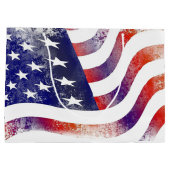 Vlaggenpatriotticus van de VS, 4 juli Groot Cadeauzakje (Achterkant)