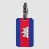 Vlaggenpatroon van Cambodja Bagagelabel (Voorkant (verticaal))