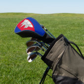 Vlaggenpatroon van Cambodja Golfheadcover (Insitu)