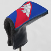 Vlaggenpatroon van Cambodja Golfheadcover (3/4 voorkant)