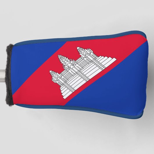 Vlaggenpatroon van Cambodja Golfheadcover (Voorkant)