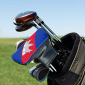 Vlaggenpatroon van Cambodja Golfheadcover (Insitu)