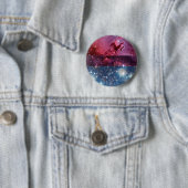 Vlaggenpen van bisexual nebula ronde button 5,7 cm (In situ)
