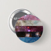 Vlaggenpen van gendervloeistofnebula ronde button 5,7 cm (Voorkant /achterkant)