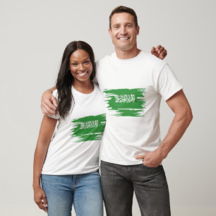 Vlaggenpenseel van Saudi-Arabië T-shirt