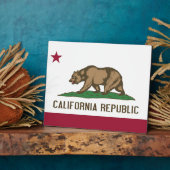 Vlaggenplak Californië Fotoplaat (Zijkant)