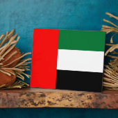 Vlaggenplak Verenigde Arabische Emiraten Fotoplaat (Zijkant)