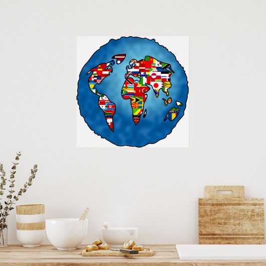 Vlaggenplant Poster (Keuken)