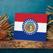 VlaggenPlaque Missouri Fotoplaat (Zijkant)