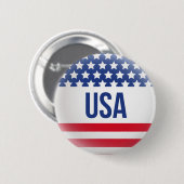 Vlaggenpop van de VS Ronde Button 5,7 Cm (Voorkant /achterkant)
