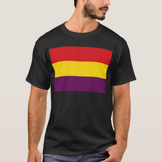 VlaggenRepubliek Spanje - Bandera República España T-shirt (Voorkant)