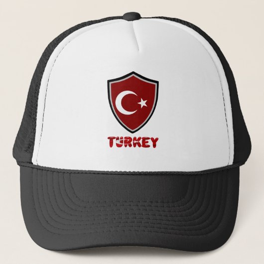 Vlaggenschip Turkije Trucker Pet (Voorkant)