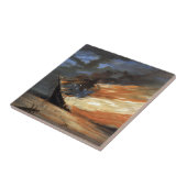 Vlaggenschip van de opstandige Burgeroorlog in bra Tegeltje (Zijkant)