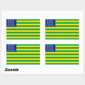 Vlaggenschippers van de Verenigde Staten van Brazi Rechthoekige Sticker (Vel)