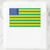 Vlaggenschippers van de Verenigde Staten van Brazi Rechthoekige Sticker (Tas)