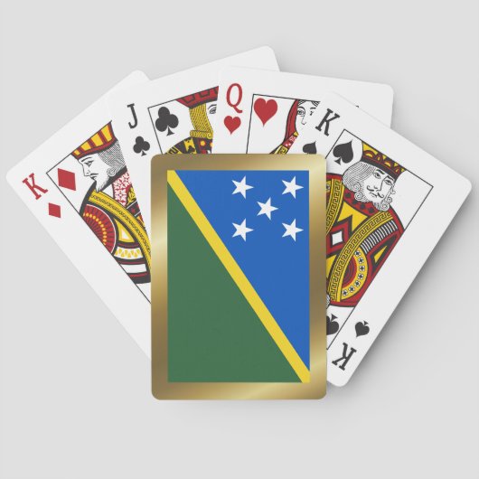 Vlaggenspeelkaarten van de Salomonseilanden Pokerkaarten (Achterkant)