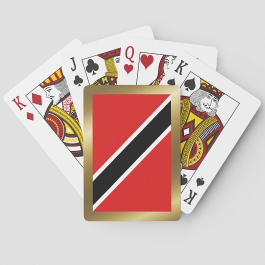 Vlaggenspeelkaarten van Trinidad en Tobago Speelkaarten (Achterkant)