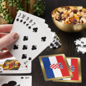 Vlaggenspeelkaarten voor Kroatië Pokerkaarten (Insitu)