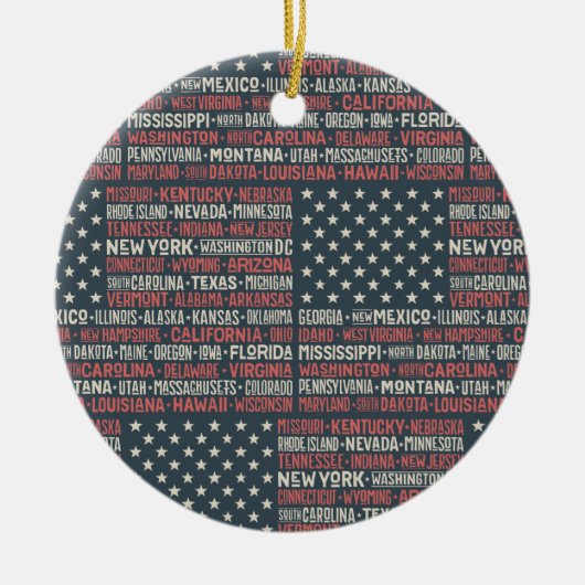  Vlaggenstaat noemt woorden kunst Keramisch Ornament (Voorkant)