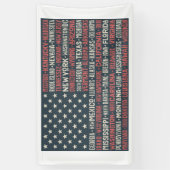  Vlaggenstaat noemt woorden kunst Spandoek (Verticaal)