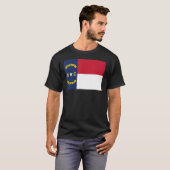 Vlaggenstaat North Carolina T-shirt (Voorkant volledig)
