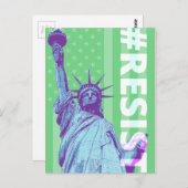 Vlaggenstaat tegen Briefkaart van de vrije natuur (Voorkant / Achterkant)