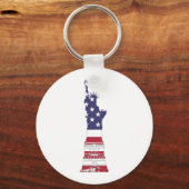 Vlaggenstaat van vrijheid in de VS Sleutelhanger (Voorkant)