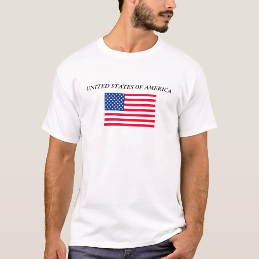 vlaggenstaat, VERENIGDE STATEN VAN AMERIKA T-shirt (Voorkant)