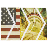 Vlaggenstaat Vrij-Chevrons van de Verenigde State Groot Cadeauzakje (Achterkant)