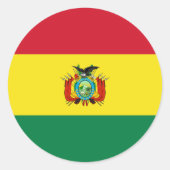 Vlaggenstaatvlag van de bolivia Sticker (Voorkant)