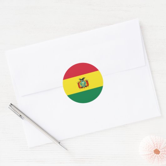Vlaggenstaatvlag van de bolivia Sticker (Envelop)