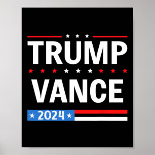 Vlaggenstem 47 Trump Vance 2024 VP Vice President Poster