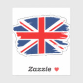 Vlaggensticker in het Verenigd Koninkrijk Sticker (Vel)
