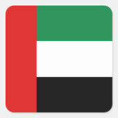Vlaggensticker van UAE Vierkante Sticker (Voorkant)