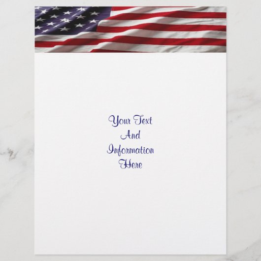 Vlaggenstok voor de vlag van de VS Flyer (Voorkant)