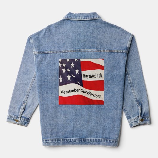 Vlaggenstrijder Denim Jacket (Achterkant)