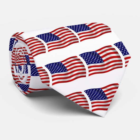 VlaggenStropdas van de Verenigde Staten van Amerik Stropdas (Opgerold)