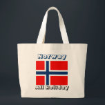 Vlaggentas van Noorwegen Grote Tote Bag<br><div class="desc">canvas tassen die zijn ontworpen onder noorse vlag</div>