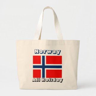 Vlaggentas van Noorwegen Grote Tote Bag