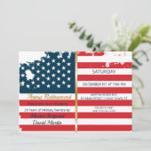 Vlaggenuitnodiging van de partij die de vlag van m kaart (Staand voorkant)