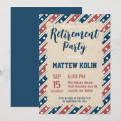 Vlaggenuitnodigingen van de Verenigde Staten Kaart (Voorkant / Achterkant)