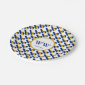 VLAGGENVAN BARBADOS Feest Verjaardag Erfgoed Feest Papieren Bordje (Gekanteld)