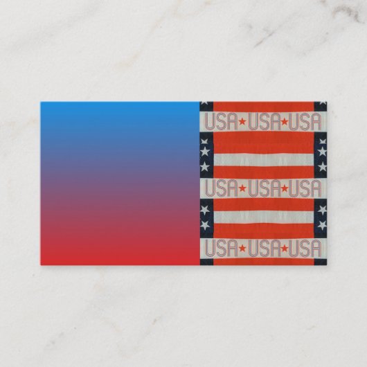VlaggenVisitekaartje VS Visitekaartje (Voorkant)