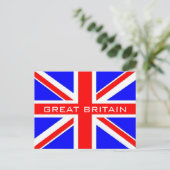 Vlaggenvlag briefkaart van de Britse vlag (Staand voorkant)