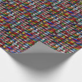 Vlaggenvlag collectie cadeaupapier (Hoek)