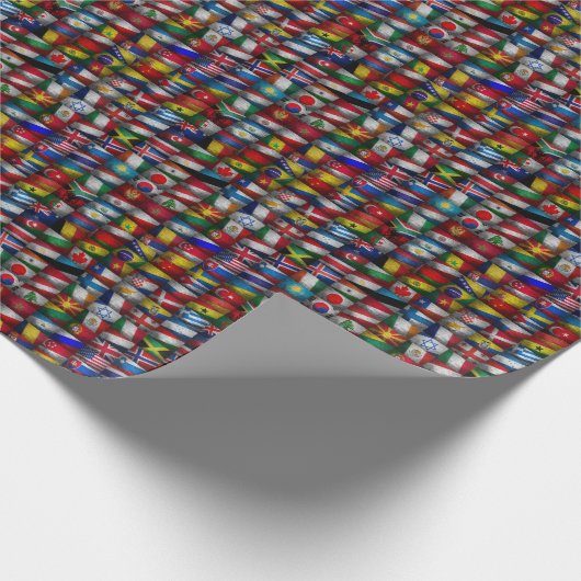 Vlaggenvlag collectie cadeaupapier (Hoek)