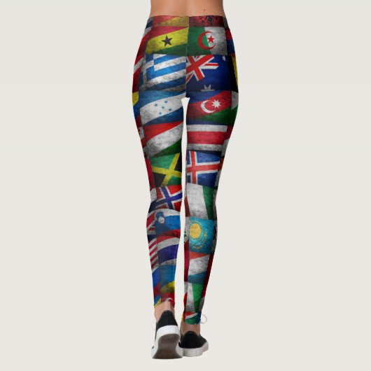 Vlaggenvlag collectie leggings (Achterkant)