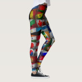 Vlaggenvlag collectie leggings (Rechts)