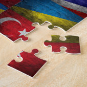 Vlaggenvlag collectie legpuzzel (Zijkant)