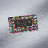 Vlaggenvlag collectie magnetisch visitekaartje (Voorbeeld)